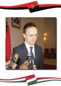 A magyar külügyi és külkereskedelmi miniszter látogatása Angolában: